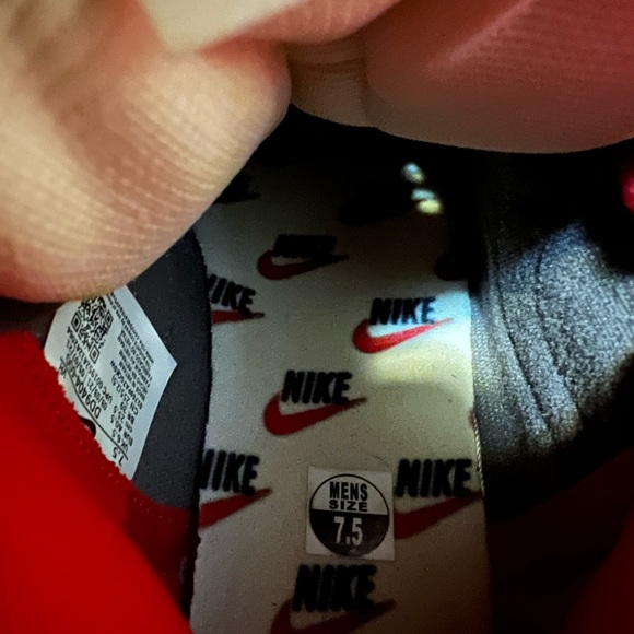 nike dunk high 1985 red acid wash sneakers mens size 7.5 - Picture 7 of 7